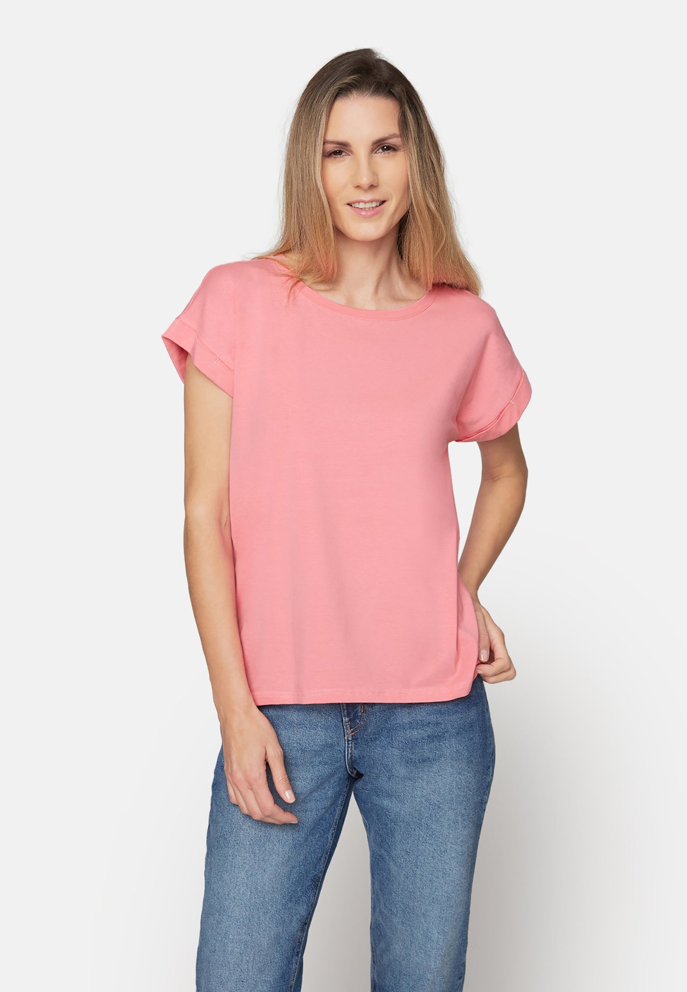 T-shirt Med Korte ærmer - Confetti Pink