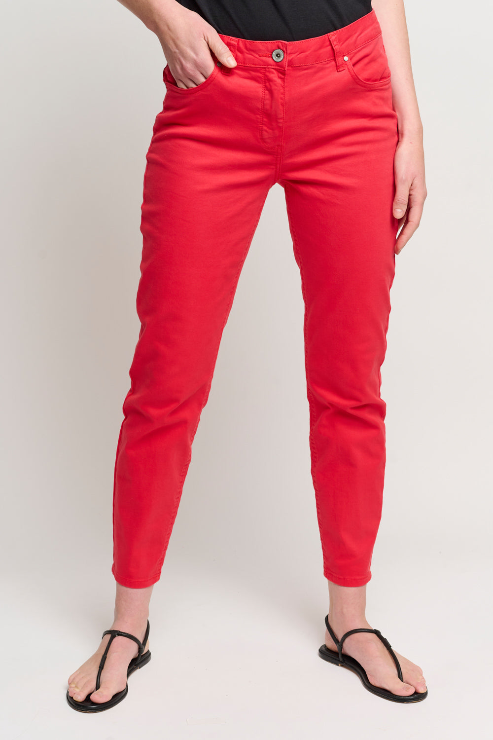 Jeans 7/8 - Poinsettia Red