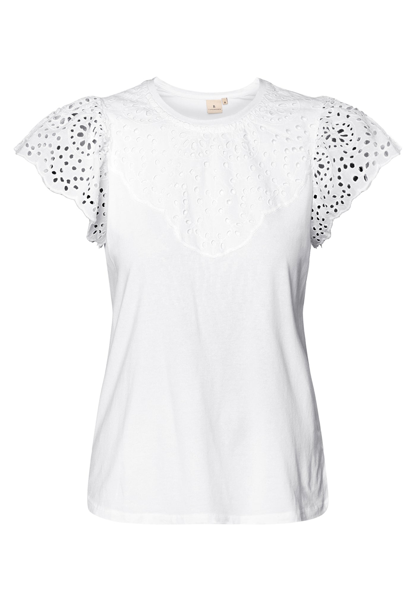 Jersey Broderi Anglaise - White