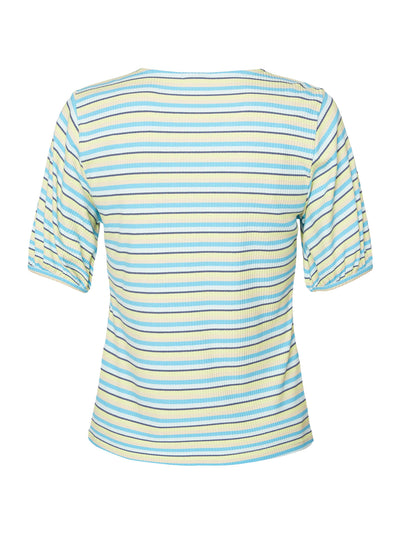 T-shirt Med Striber - Swim Cap Blue